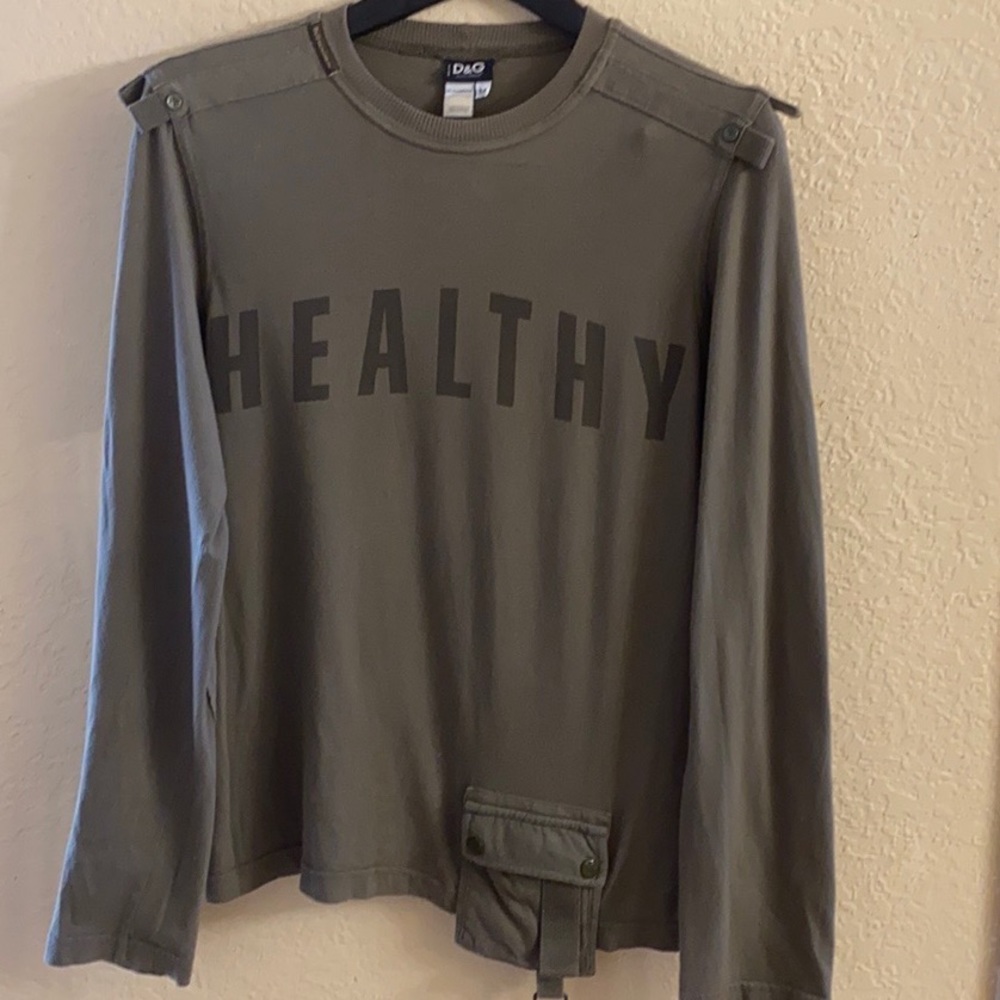 Dolce & Gabbana Long Sleeve Shirt- Healthy Print-